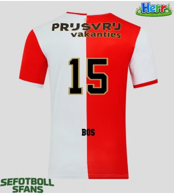 Feyenoord Jordan Bos #15 Hemmatröja 2025-26 Kortärmad